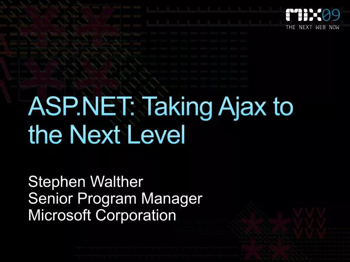 asp net taking ajax to the next level