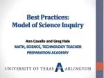 Best Practices: Model of Science Inquiry