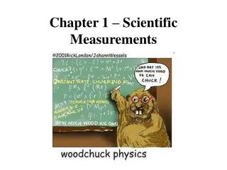 Chapter 1 – Scientific Measurements