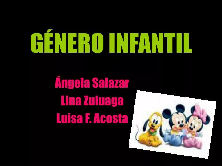 g nero infantil