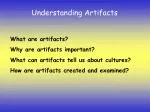 Understanding Artifacts - slide 1