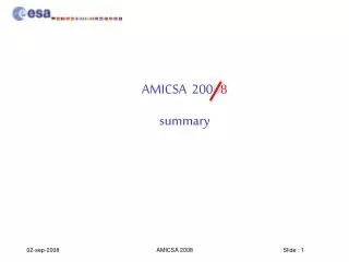 AMICSA 200 6 8 summary