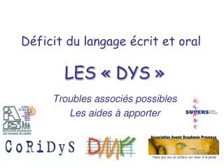 d ficit du langage crit et oral