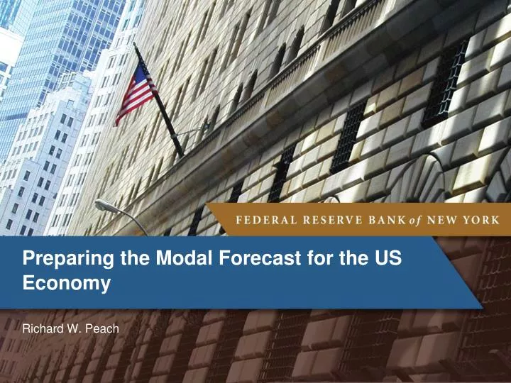 preparing the modal forecast for the us economy