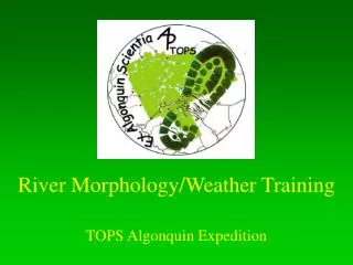 River Morphology/Weather Training