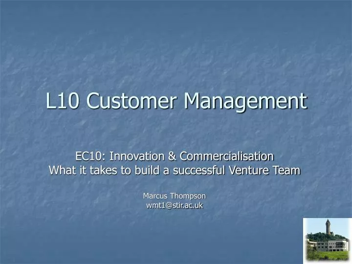 l10 customer management