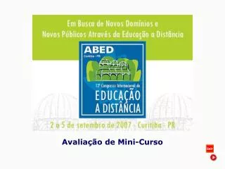 avalia o de mini curso