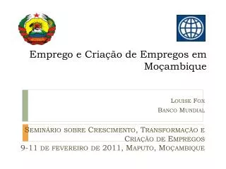 Emprego e Criação de Empregos em Moçambique