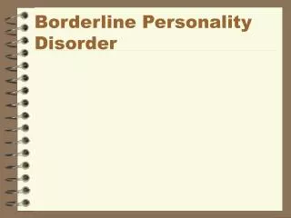 borderline personality disorder