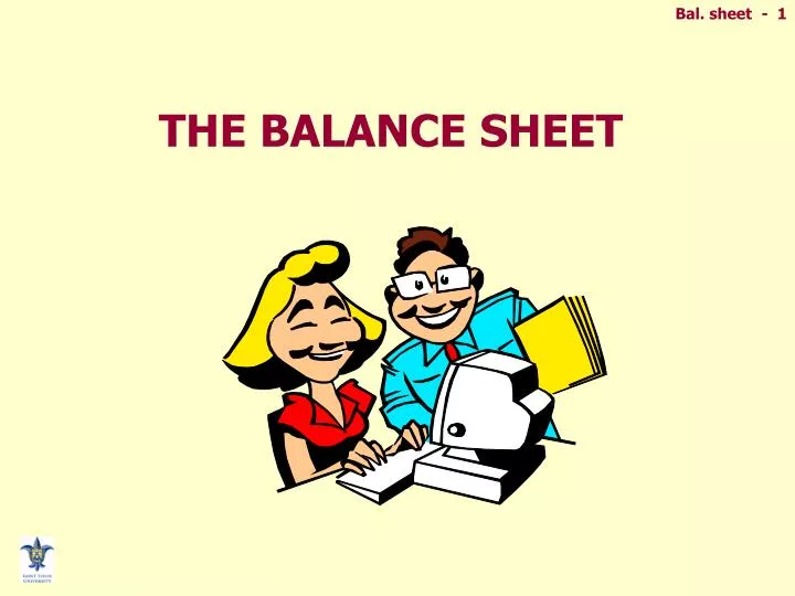 the balance sheet