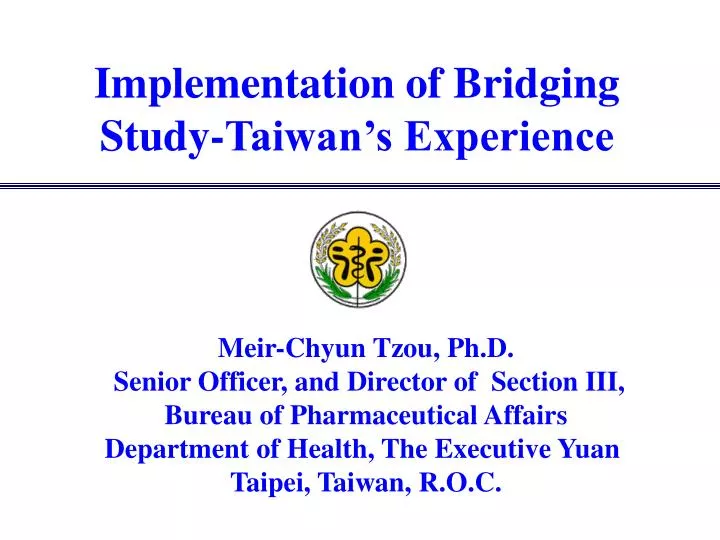 implementation of bridging study taiwan s experience