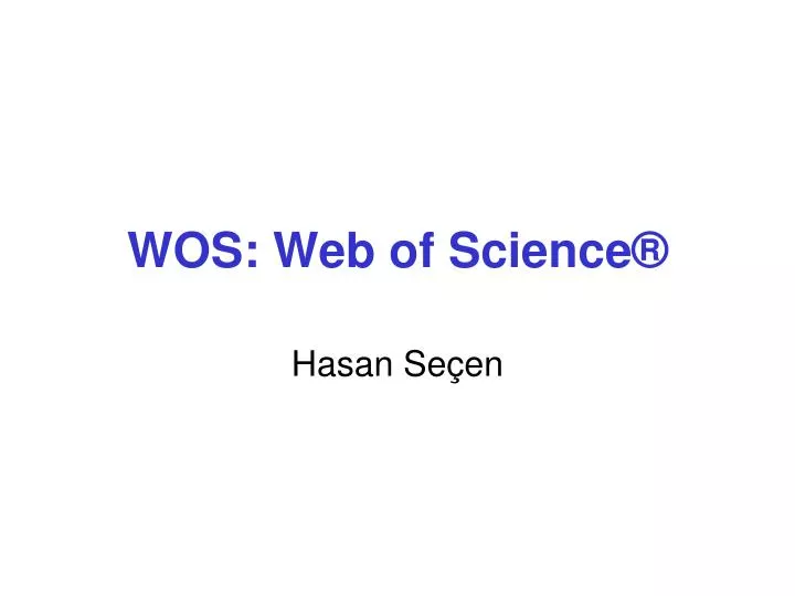 wos web of science