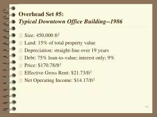 Overhead Set #5: Typical Downtown Office Building--1986
