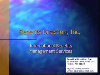 Benefits Direction, Inc.