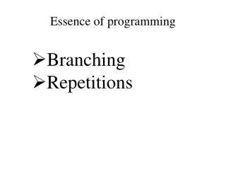 Essence of programming