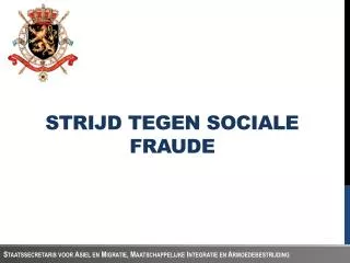 Strijd tegen sociale fraude