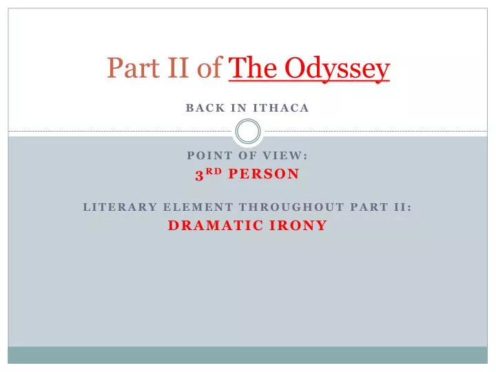 part ii of the odyssey