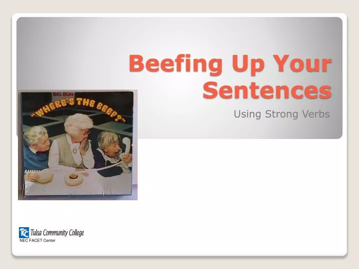 beefing up your sentences