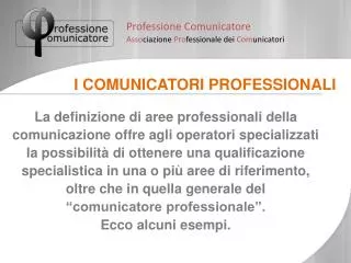 Professione Comunicatore