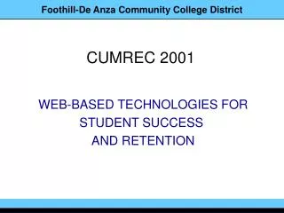 CUMREC 2001