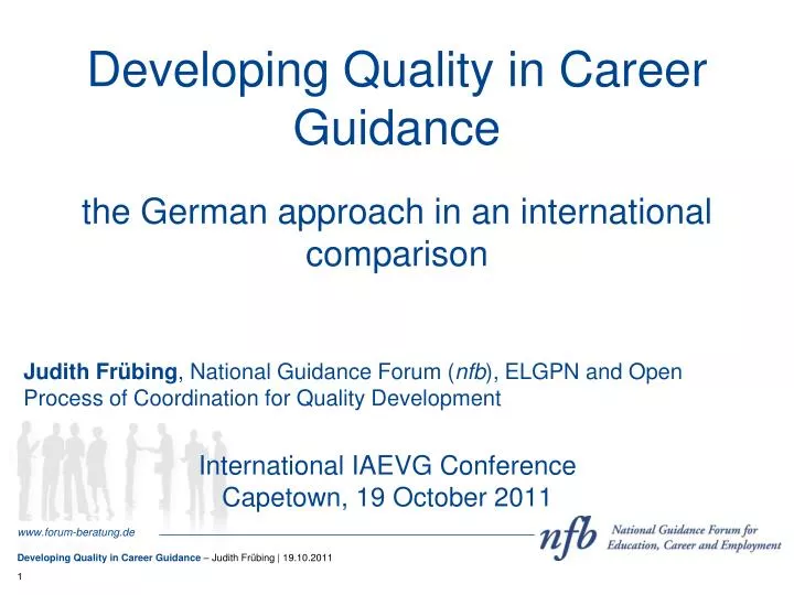 developing quality in career guidance