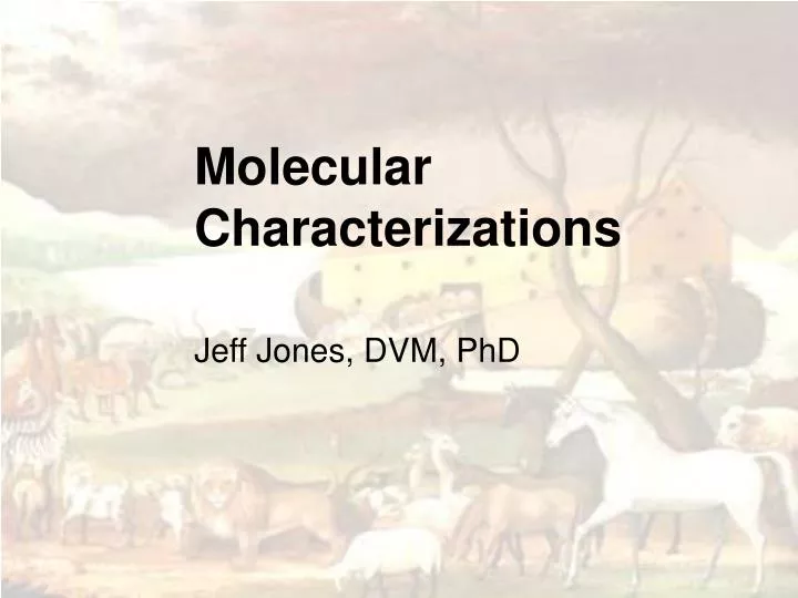 molecular characterizations