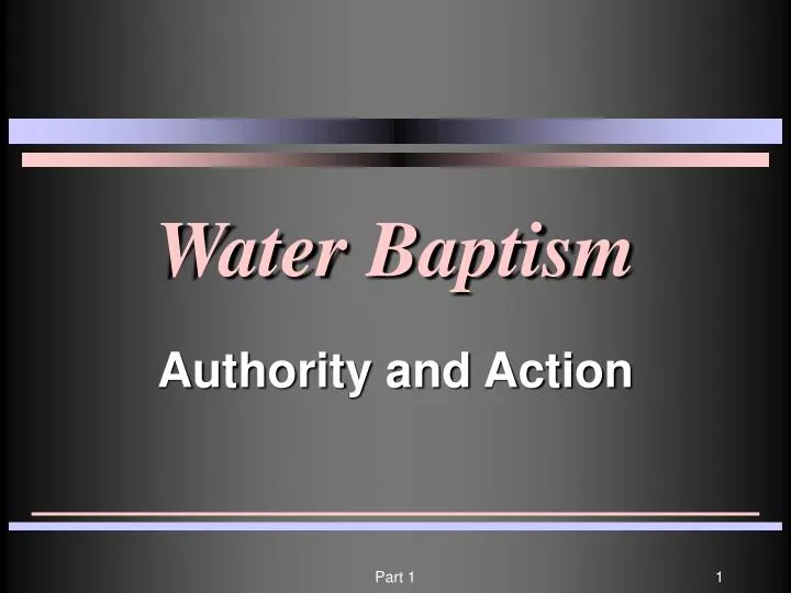 water baptism