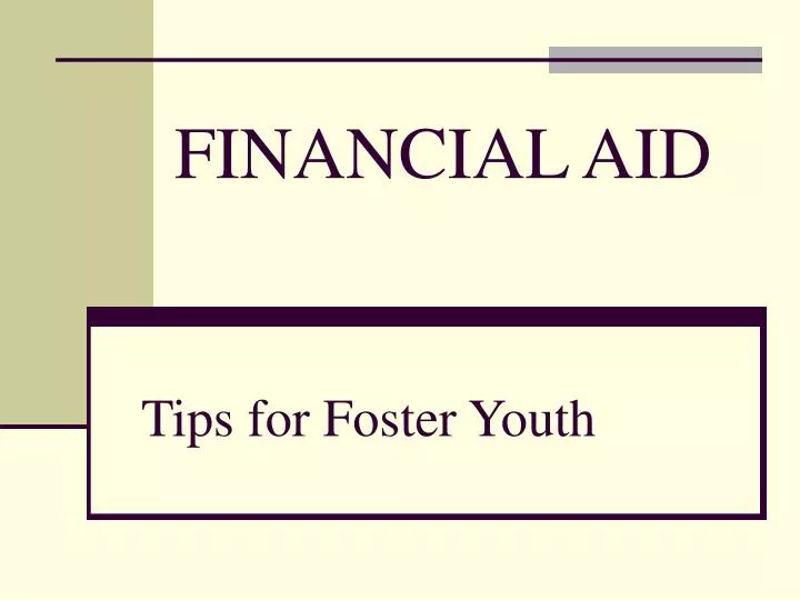 tips for foster youth
