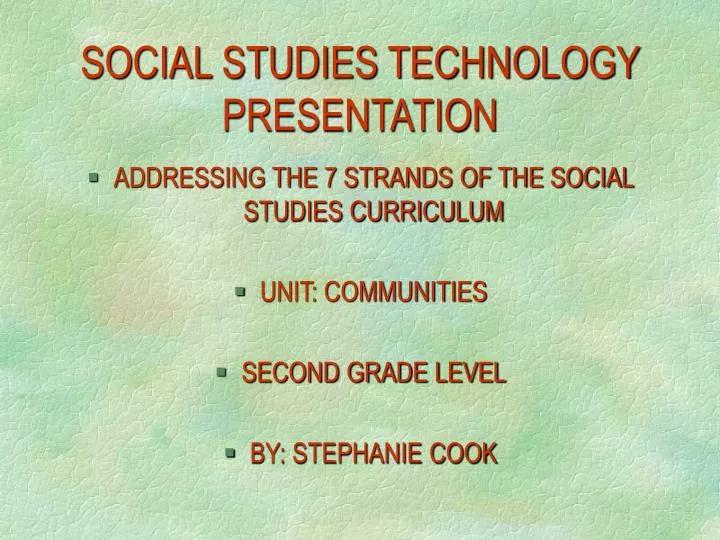 social studies technology presentation