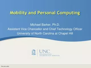 Mobility and Personal Computing