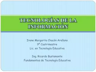 tecnolog as de la informaci n