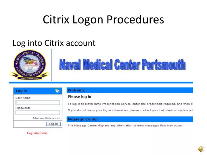 citrix logon procedures