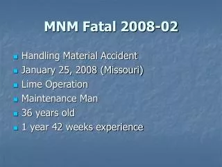 MNM Fatal 2008-02