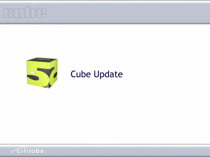 cube update