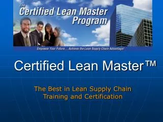 Certified Lean Master™