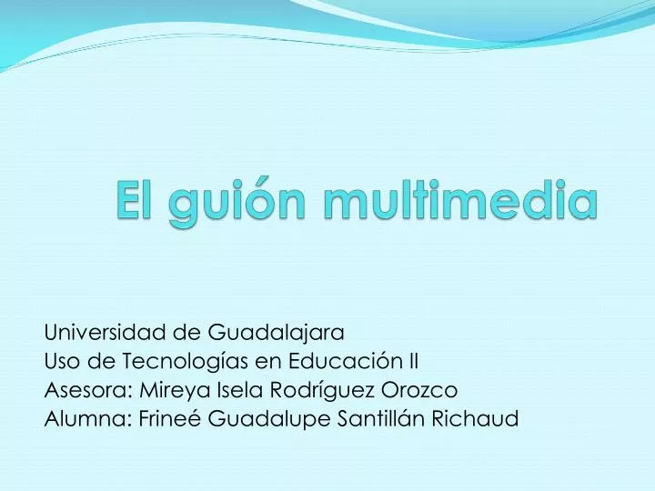 el gui n multimedia