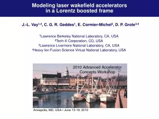 Modeling laser wakefield accelerators in a Lorentz boosted frame