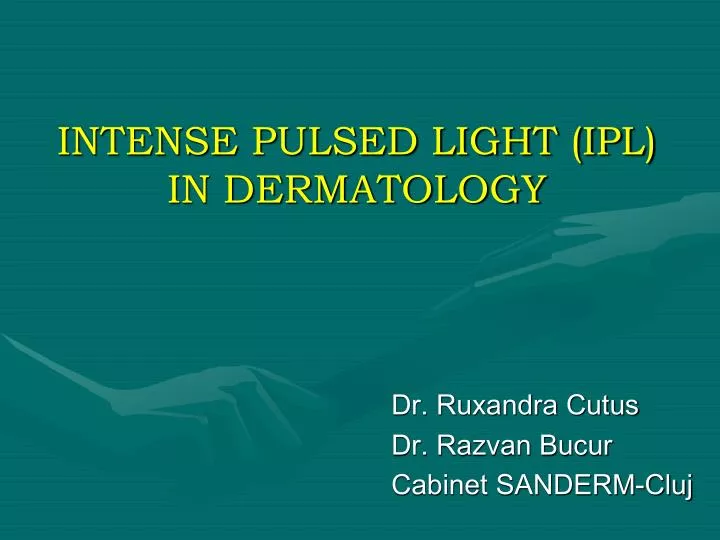 intense pulsed light ipl in dermatology