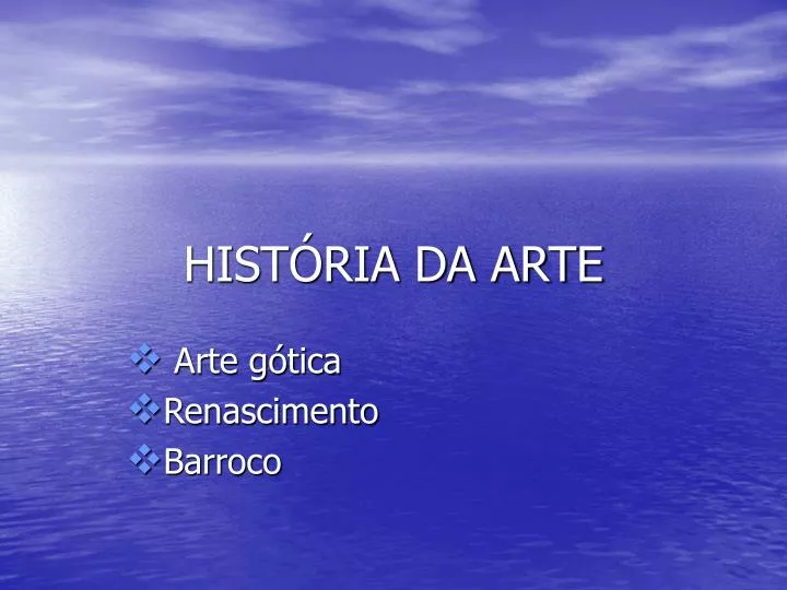 PPT HISTÓRIA DA ARTE PowerPoint Presentation free download ID 804077