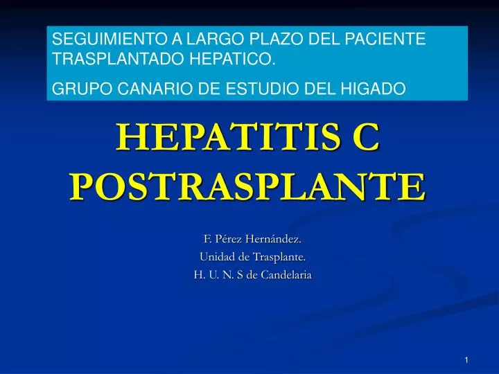 hepatitis c postrasplante