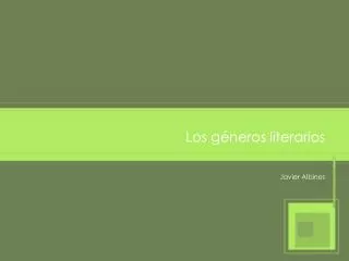 los g neros literarios