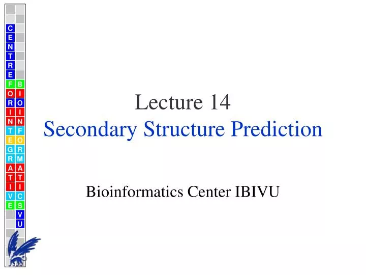 lecture 14 secondary structure prediction
