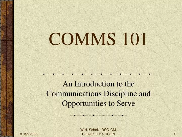 comms 101
