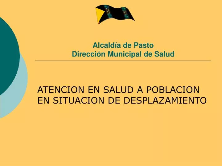 alcald a de pasto direcci n municipal de salud