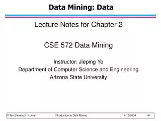 Data Mining: Data