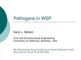 Pathogens in WSP