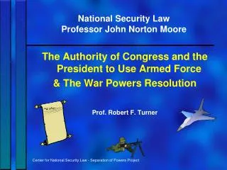 National Security Law Professor John Norton Moore