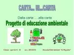 Dalla carta ….alla carta - slide 1
