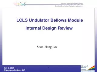 LCLS Undulator Bellows Module
