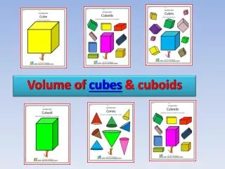 Volume of cubes &amp; cuboids